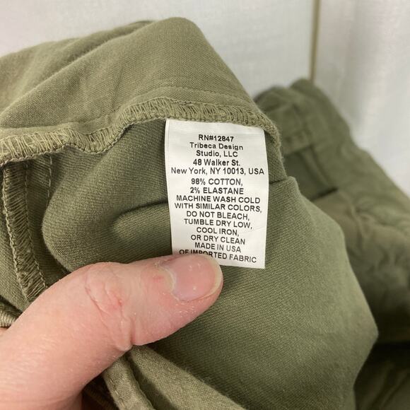 Nili Lotan Olive Green Tel Aviv Classic Military Straight Leg Pants Sz.0 - Picture 12 of 13